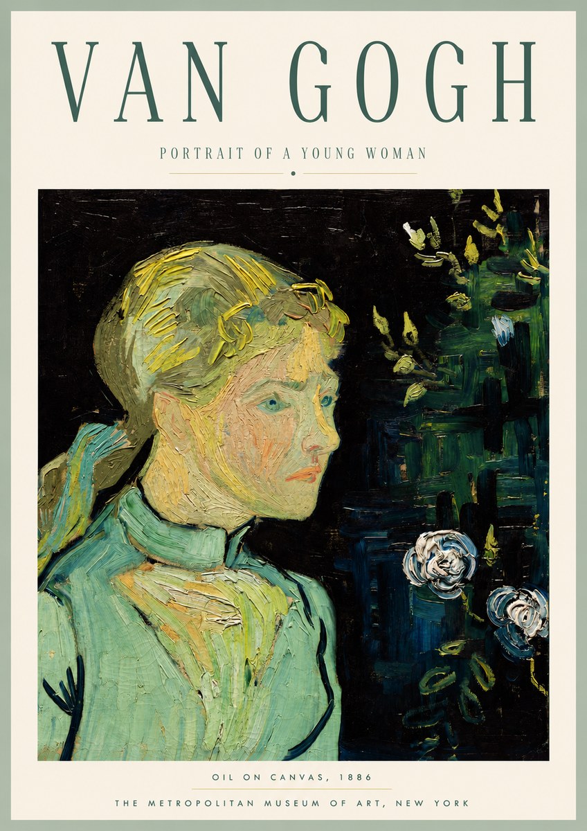 Van Gogh Portrait of a Young Woman No6 - Poster