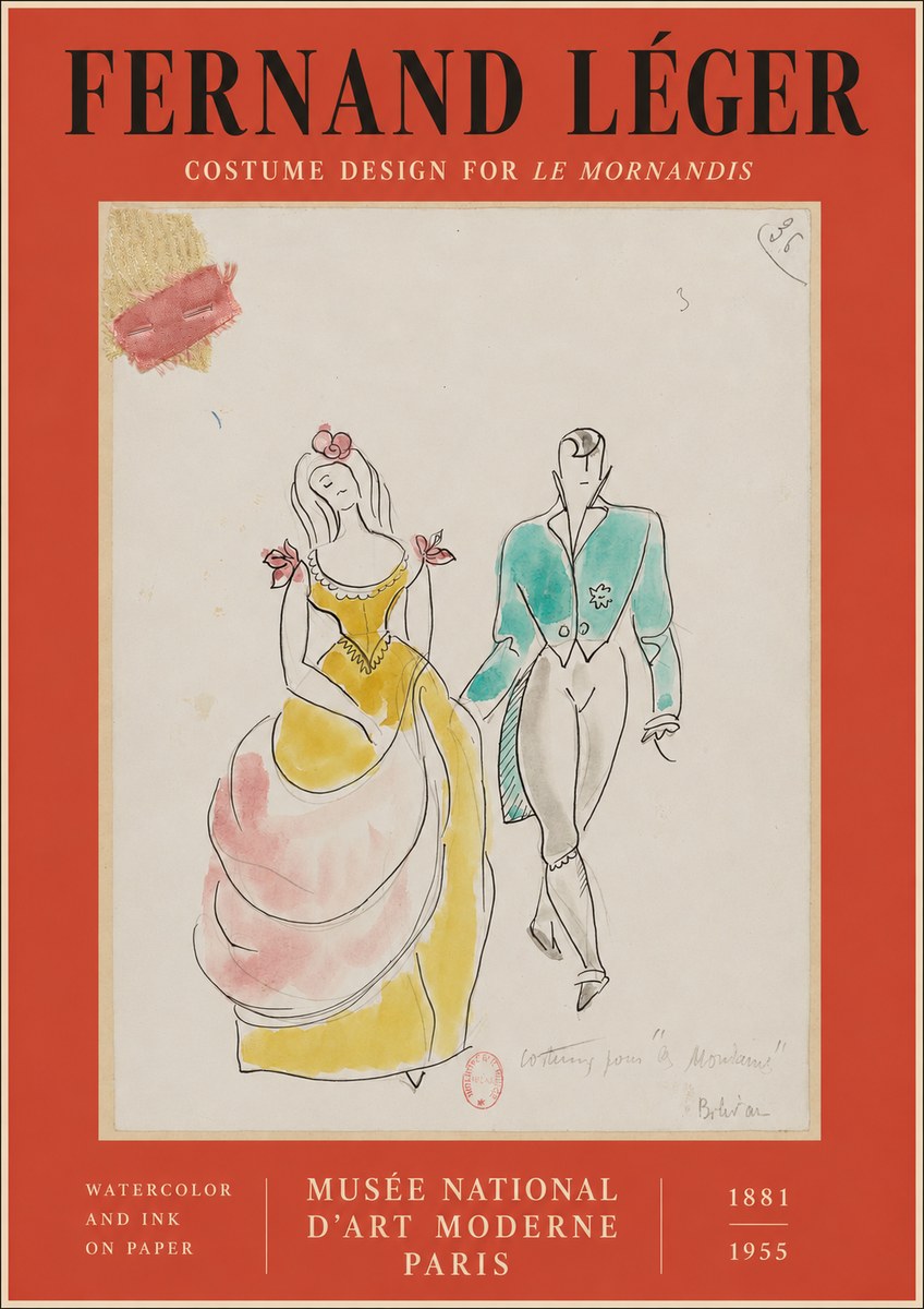Fernand Léger Costume Pour "Le Mandarin" No2 - Poster