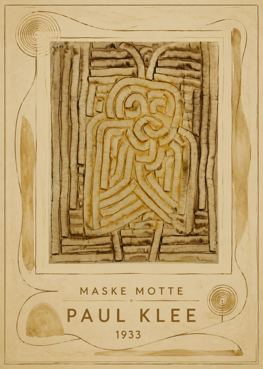 Paul Klee Maske Motte No4 - Poster