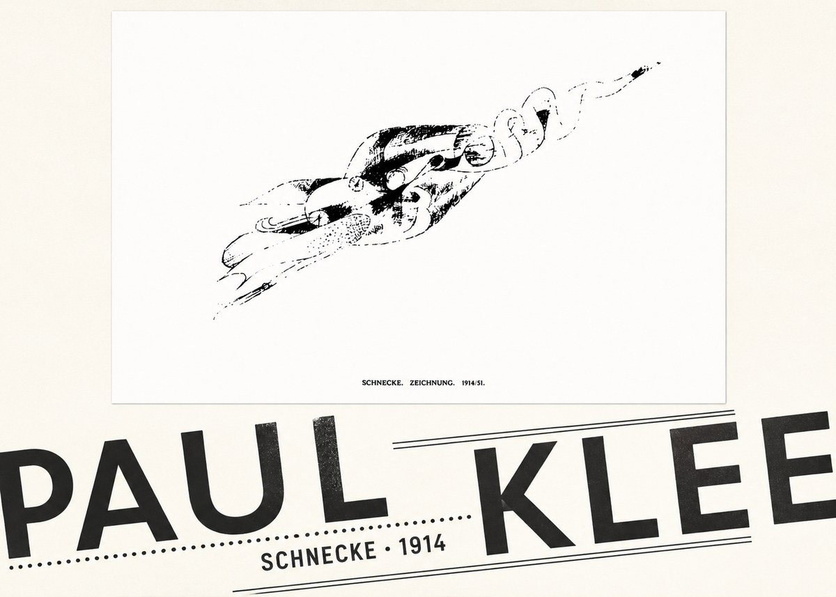 Paul Klee Schnecke No5 - Poster