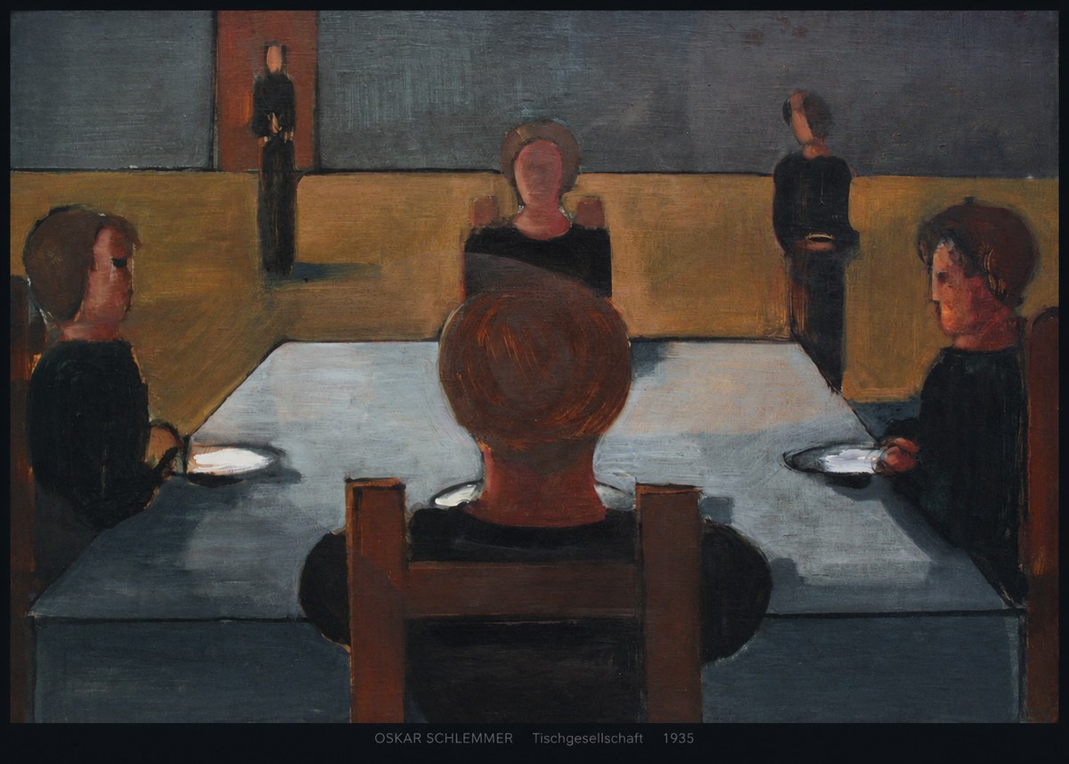 Oskar Schlemmer Tischgesellschaft No6 - Poster