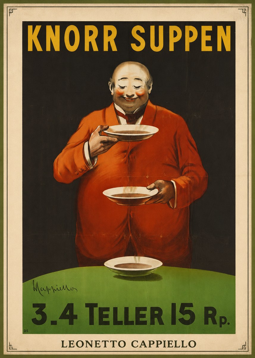 Leonetto Cappiello Knorr Suppen No3 - Poster
