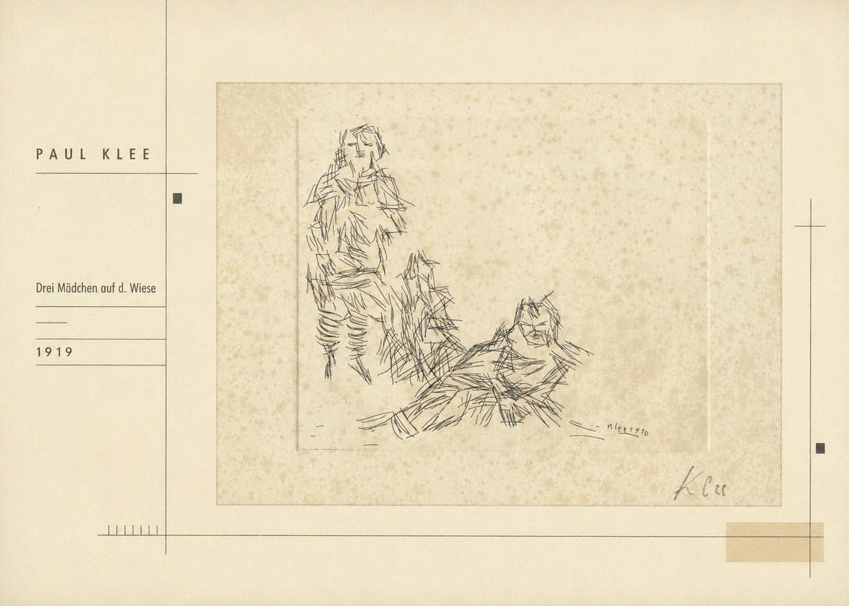 Paul Klee Drei Mädchen Auf D. Wiese No2 - Poster
