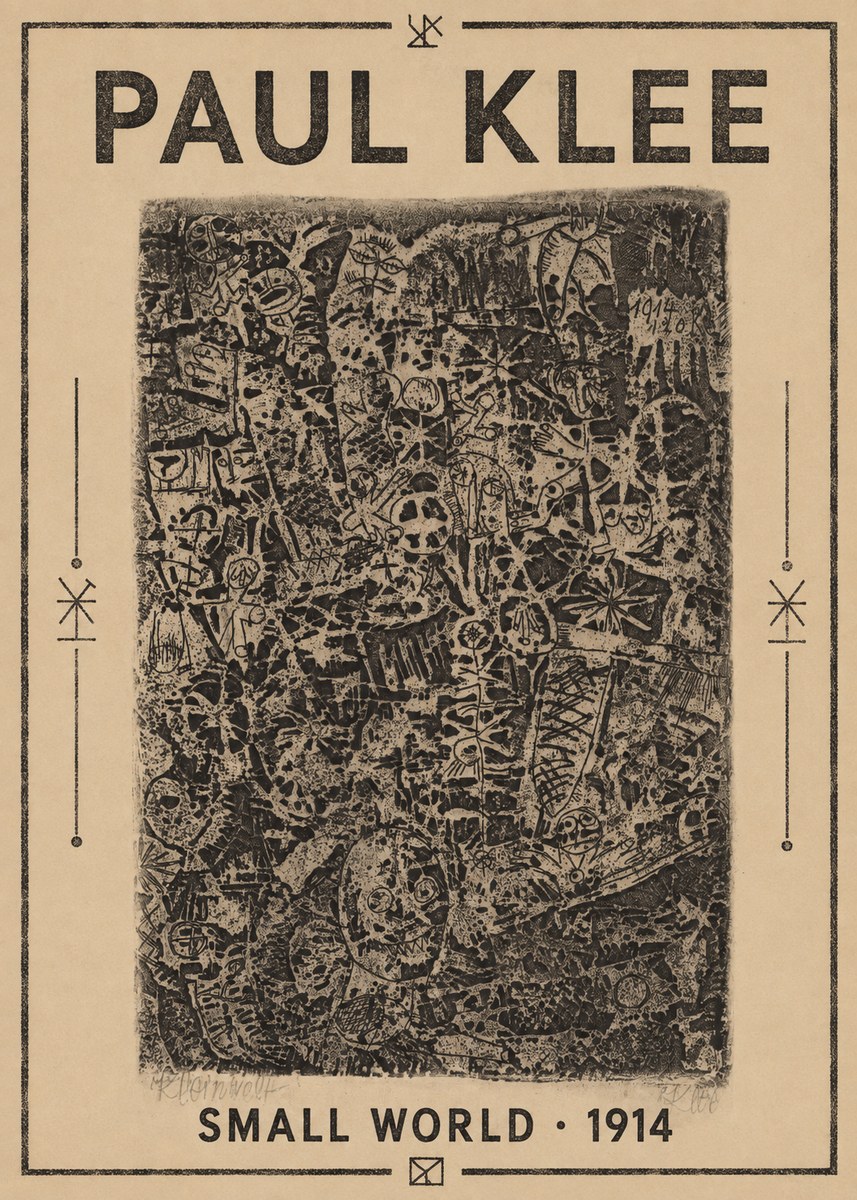 Paul Klee Small World No1 - Poster