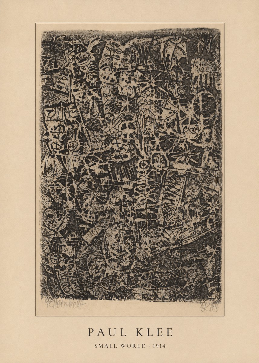 Paul Klee Small World No4 - Poster