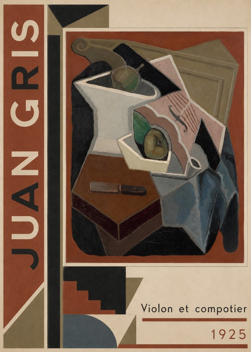 Juan Gris Violon Et Compotier No2 - Poster