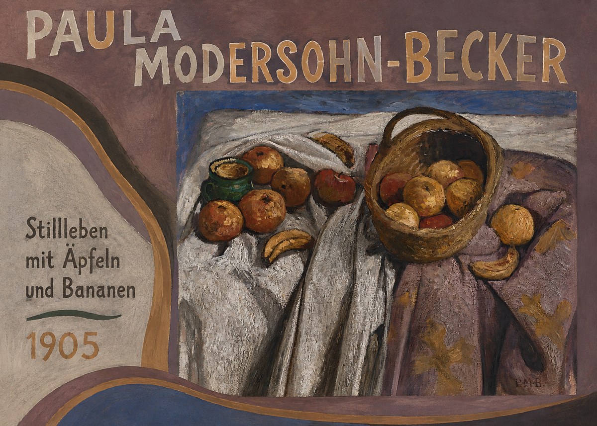 Paula Modersohn-Becker Stillleben Mit Äpfeln Und Bananen No3 - Poster
