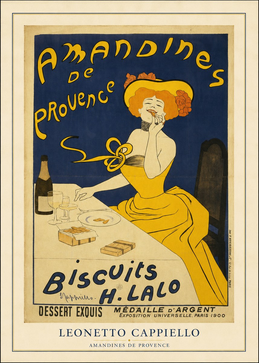 Leonetto Cappiello Amandines De Provence Biscuits H. Lalo III No4 - Poster