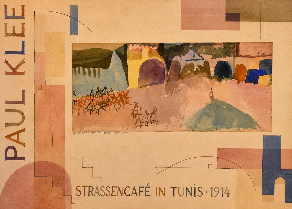 Paul Klee Strassencafé in Tunis · 1914 No5 - Poster