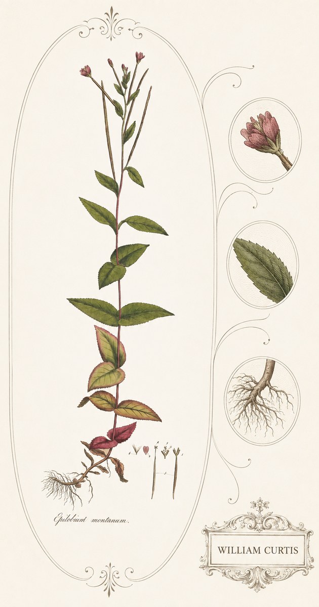 William Curtis Epilobium Montanum. No4 - Poster