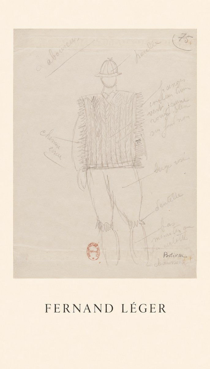 Fernand Léger Costume Study for a Male Figure No1 - Poster