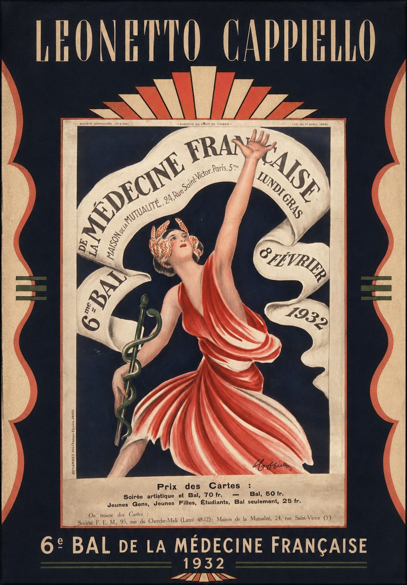 Leonetto Cappiello 6E Bal De La Médecine Française - 1932 No6 - Poster