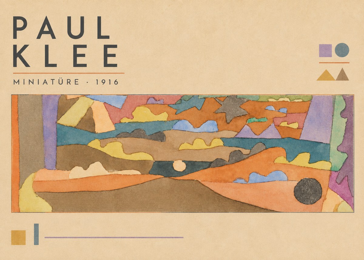 Paul Klee Miniatüre · 1916 No3 - Poster