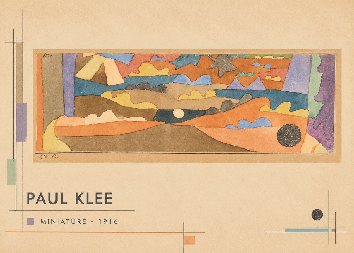 Paul Klee Miniatüre · 1916 No6 - Poster