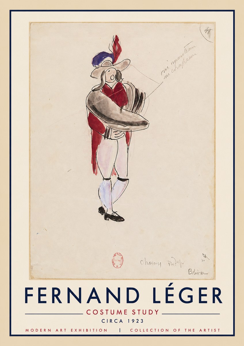 Fernand Léger Costume Study I No4 - Poster