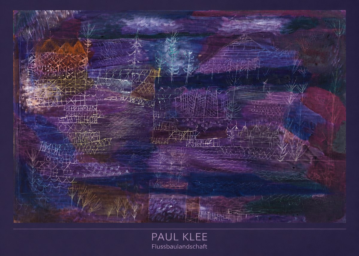 Paul Klee Flussbaulandschaft No6 - Poster