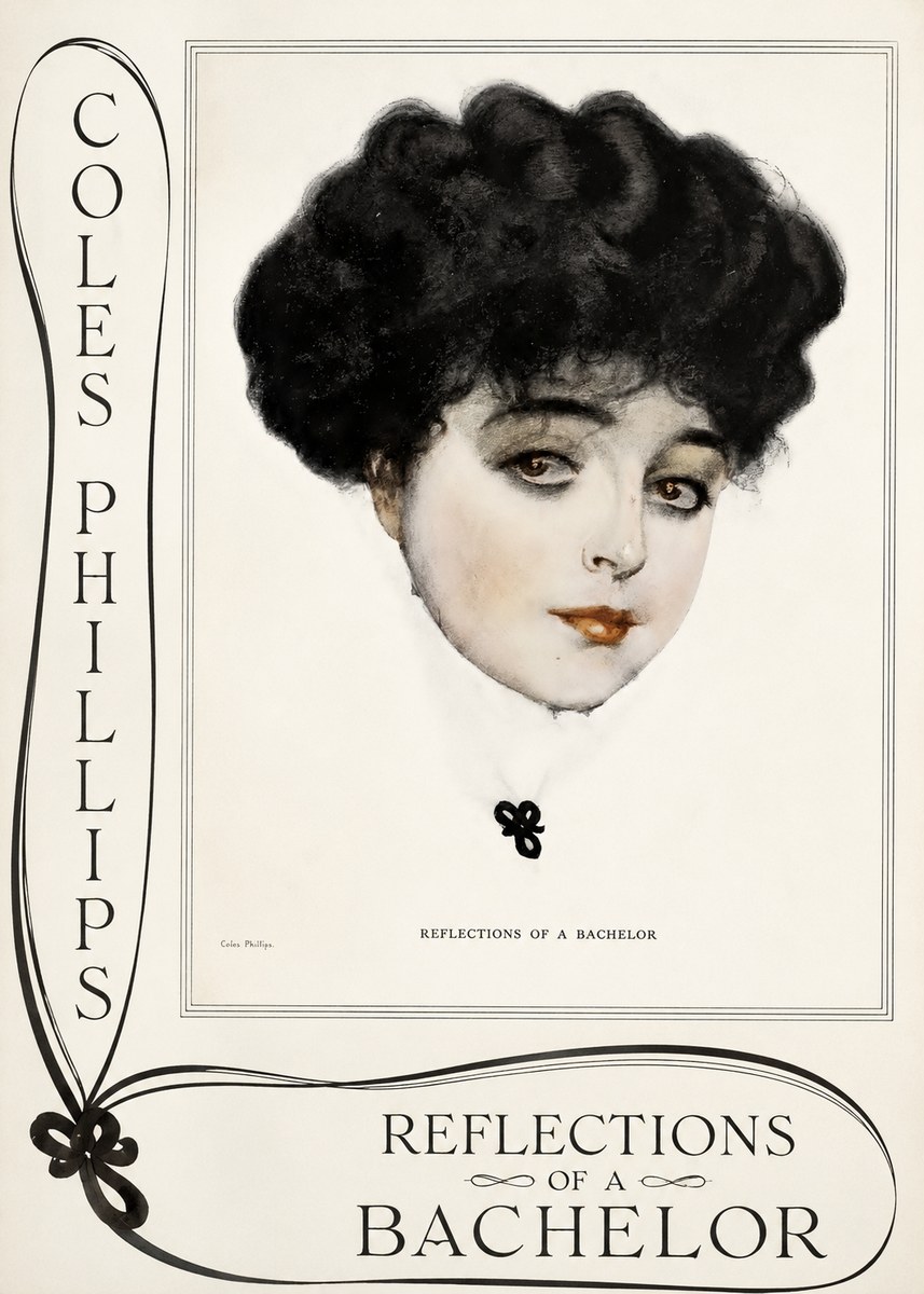 Coles Phillips Reflections of a Bachelor No2 - Poster