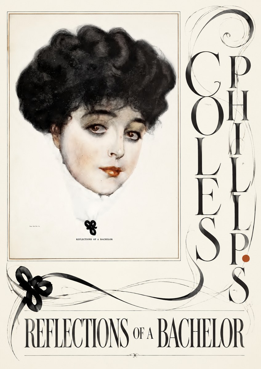Coles Phillips Reflections of a Bachelor No6 - Poster