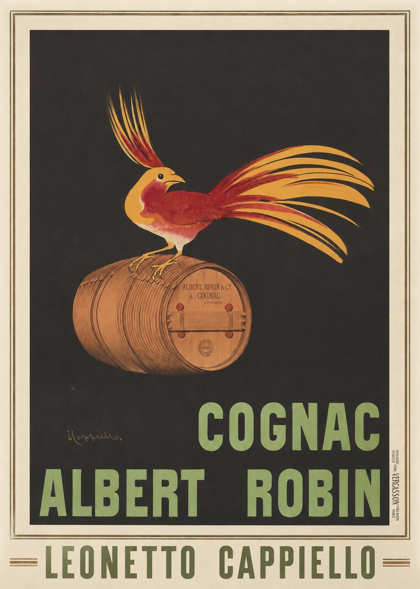 Leonetto Cappiello Cognac Albert Robin No1 - Poster