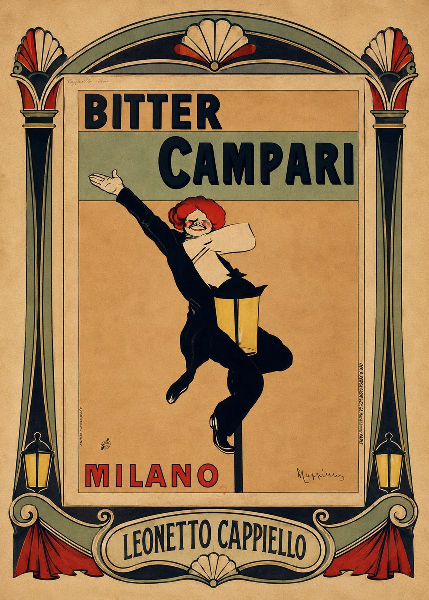 Leonetto Cappiello Bitter Campari II No4 - Poster