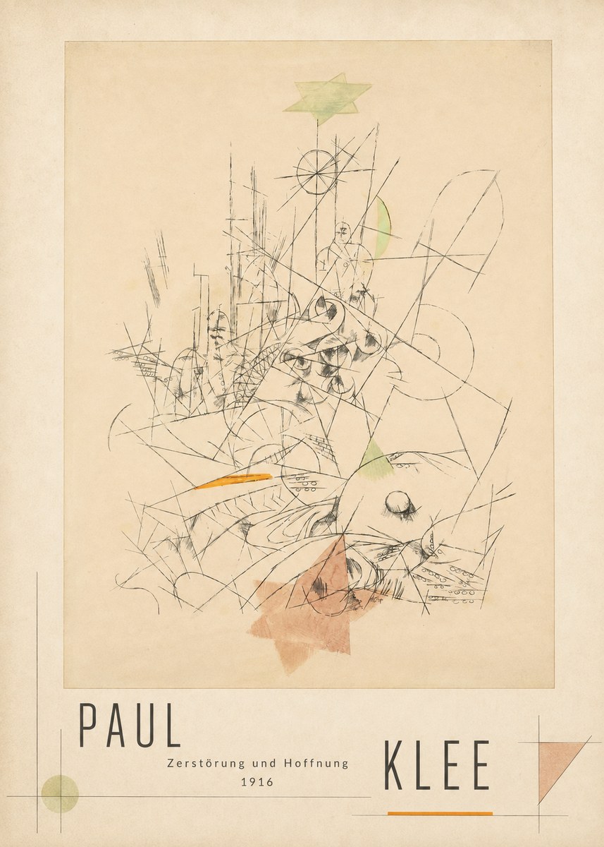 Paul Klee Zerstörung Und Hoffnung II No3 - Poster