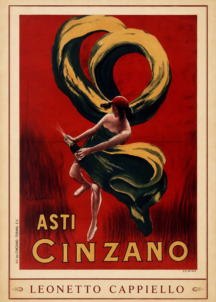 Leonetto Cappiello Asti Cinzano II No1 - Poster