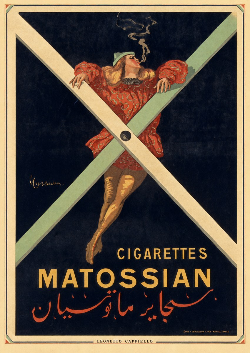 Leonetto Cappiello Cigarettes Matossian No2 - Poster