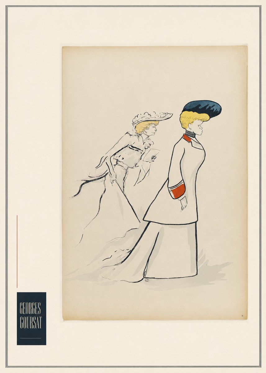 Georges Goursat Elegant Promenade No5 - Poster