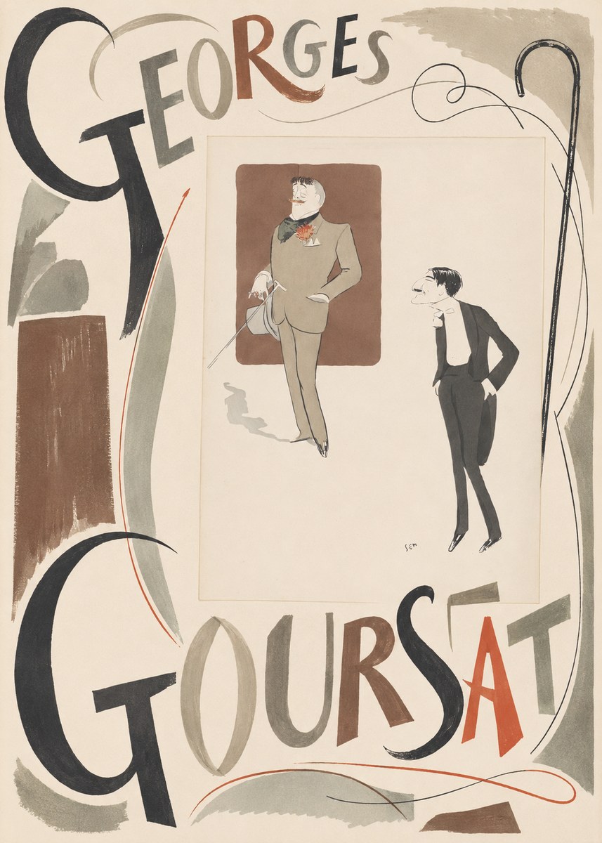 Georges Goursat Two Stylish Gentlemen No5 - Poster