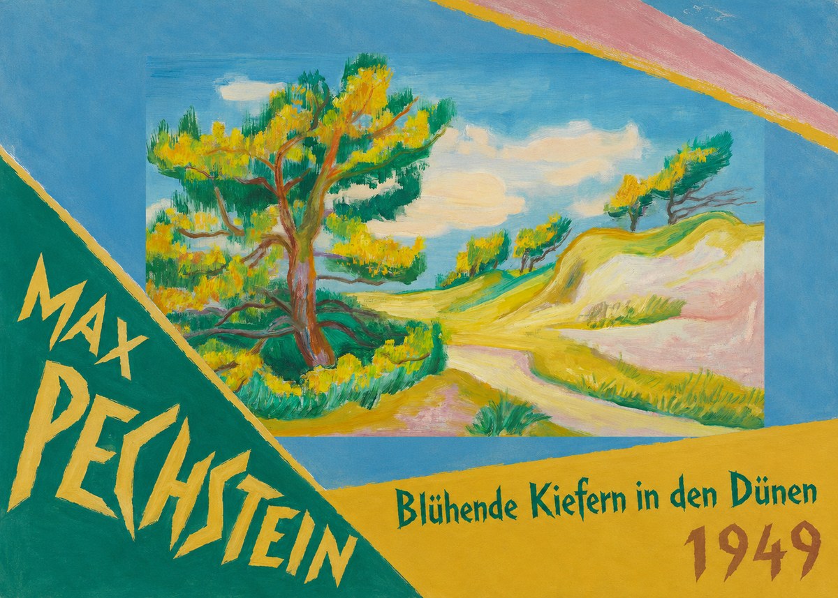Max Pechstein Blühende Kiefern in Den Dünen No5 - Poster
