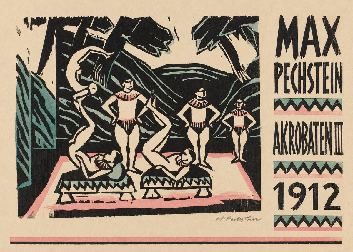 Max Pechstein Akrobaten Iii No6 - Poster