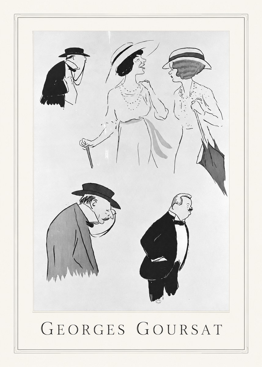 Georges Goursat Character Studies No1 - Poster
