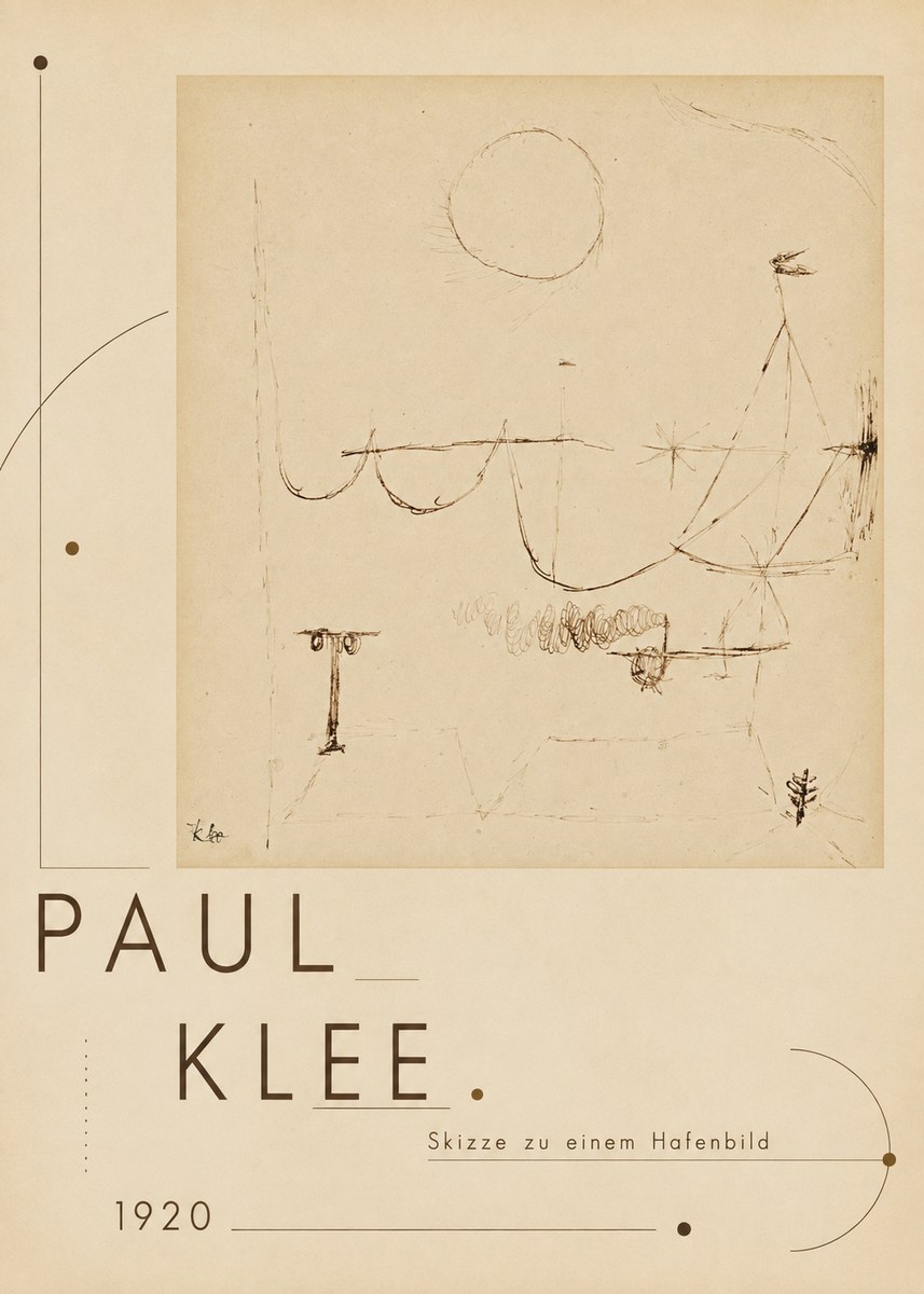 Paul Klee Skizze Zu Einem Hafenbild No3 - Poster