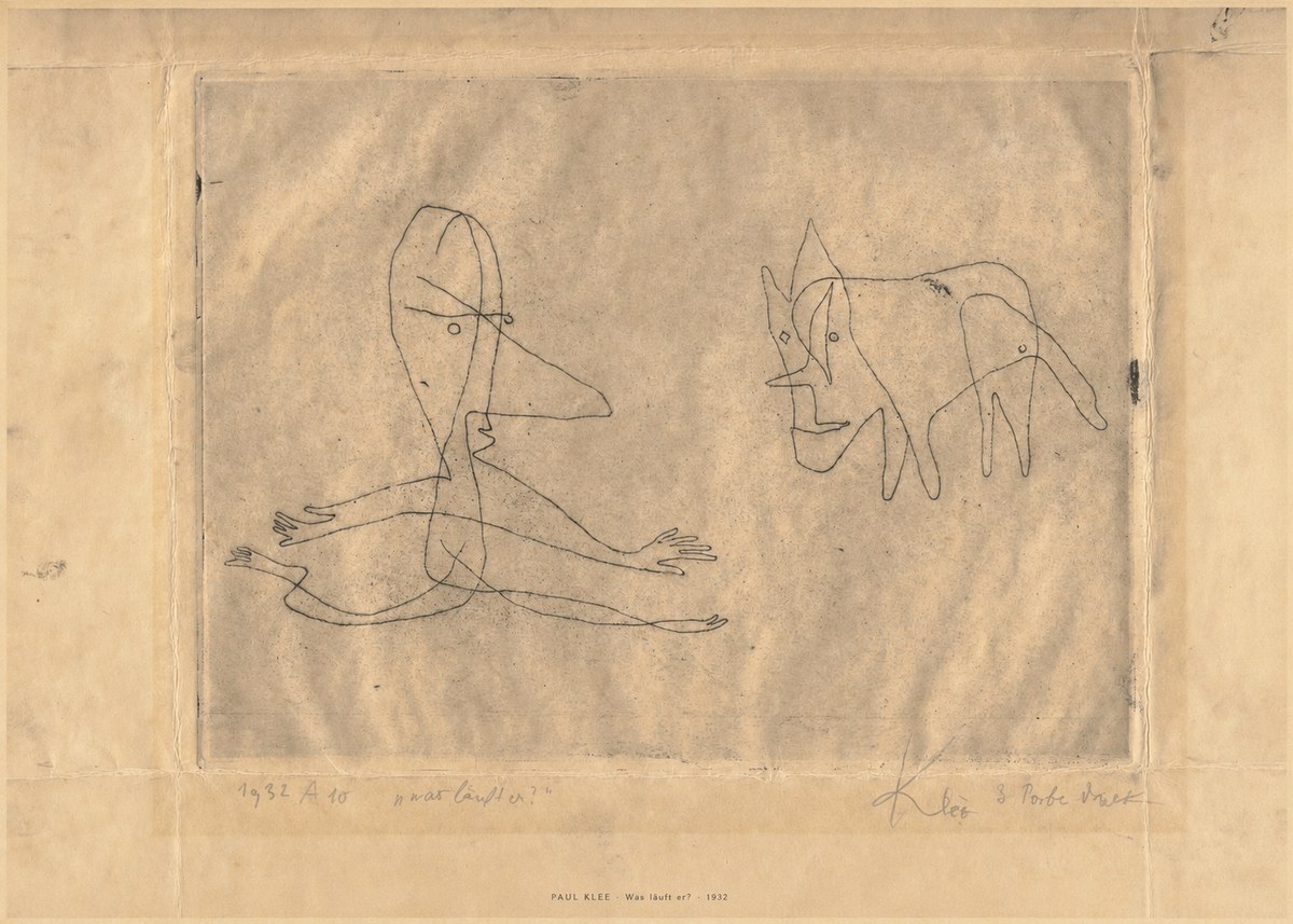Paul Klee Was Läuft Er? No6 - Poster