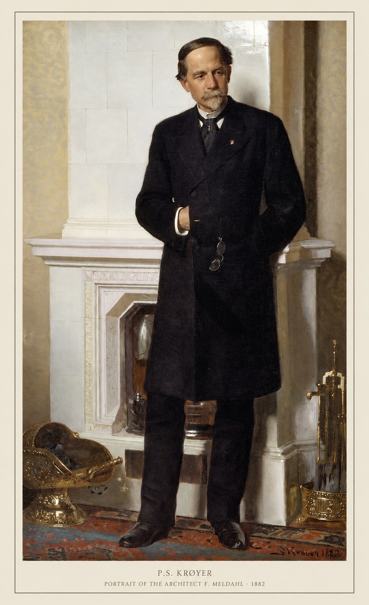 P.S. Krøyer Portrait of the Architect F. Meldalh No6 - Poster