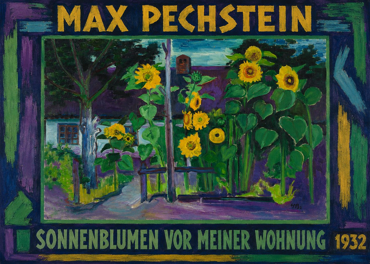 Max Pechstein Sonnenblumen Vor Meiner Wohnung No1 - Poster
