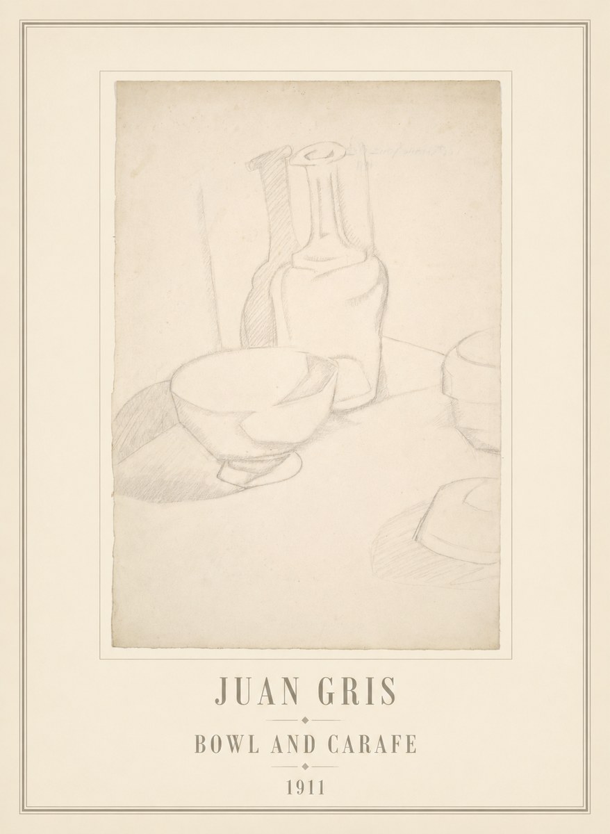Juan Gris Bowl and Carafe No6 - Poster