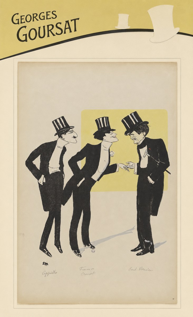 Georges Goursat Capiello, Fraxin De Crouset, Poul Hervieu No3 - Poster